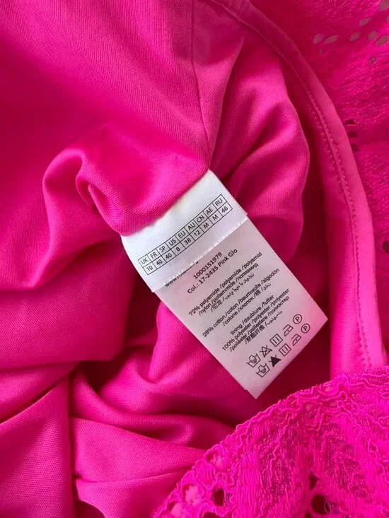 Rotate Corded Lace Pink Mini Dress - Picture 5 of 5